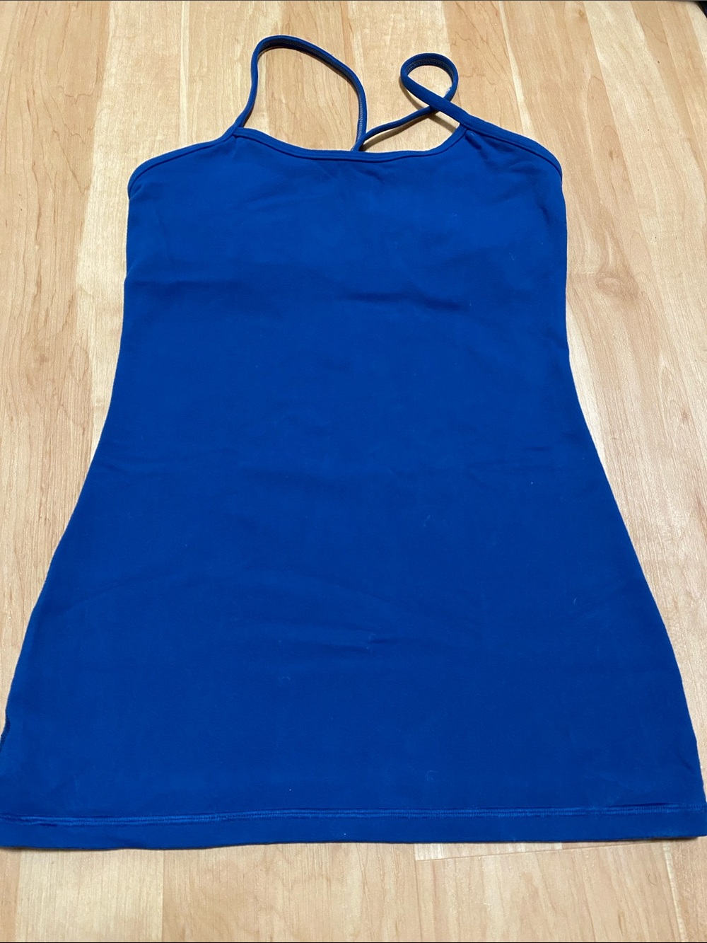 lululemon blue Power Y tank 6